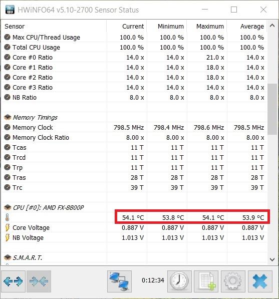 Замеры Acer Aspire E5-552G
